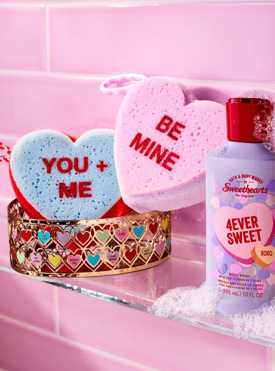 Blue Sweetheart Bath Sponge